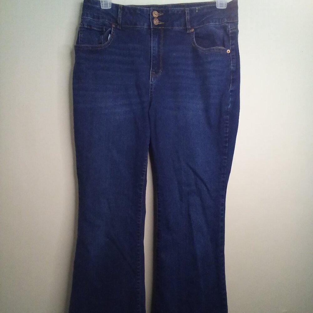 No Boundaries Jeans Women Juniors 17 Wide Leg Flare Denim Blue